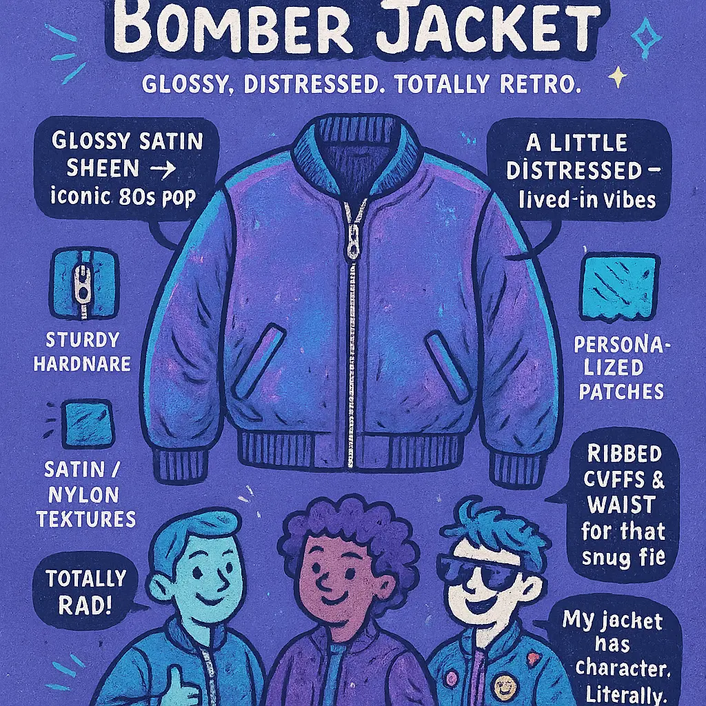 1980s bomber jacket - Vintage